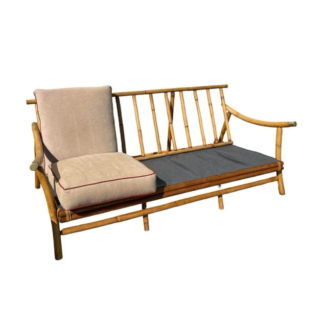 Restored Rattan Sofa & Chair Livingroom Set by John Wisner for Ficks Reed - 7