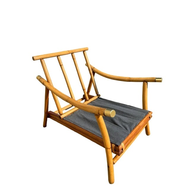 Restored Rattan Sofa & Chair Livingroom Set by John Wisner for Ficks Reed - 8