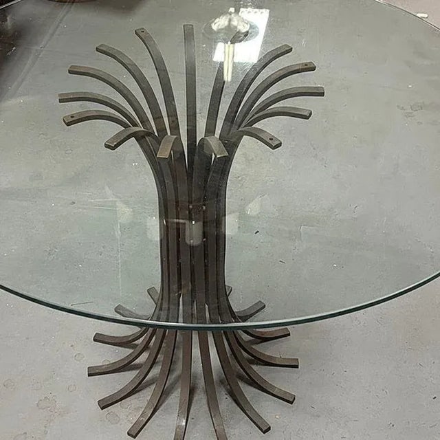 43" Round Extruded Iron Outdoor/Patio Dining Table Coated, 3 Available - 5