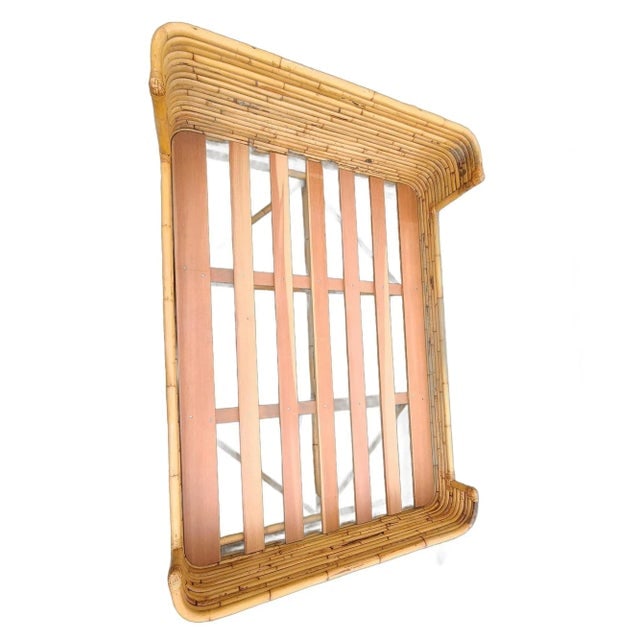 Vintage Full Size Stacked Rattan Bed Frame by Seven Seas - 5