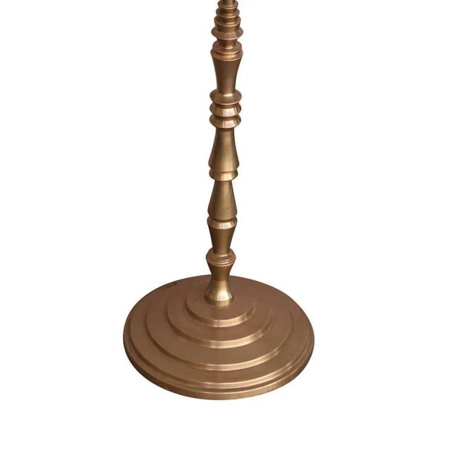 1930s Hollywood Regency Gold-Plated Bronze Floor Lamp - 3