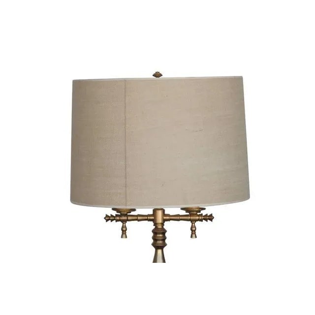 1930s Hollywood Regency Gold-Plated Bronze Floor Lamp - 4