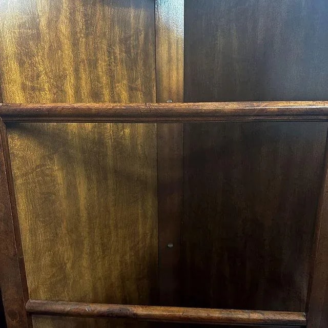 1960s Colonial Style 4 Tier Oak Cupboard Corner Display Cabinet W/ Light - 8