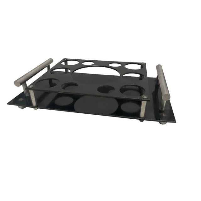 1930s Aluminum and Bakelite Drink Holder Tray by Aero-Art Los Angeles - 2