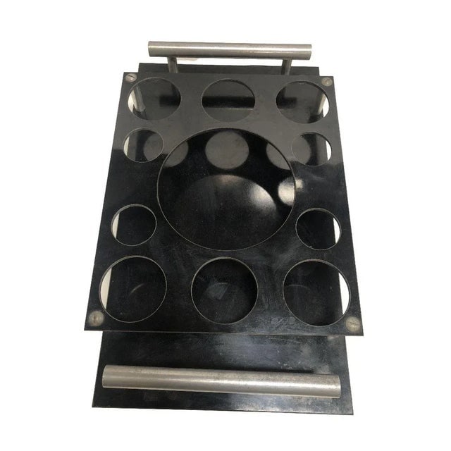 1930s Aluminum and Bakelite Drink Holder Tray by Aero-Art Los Angeles - 5