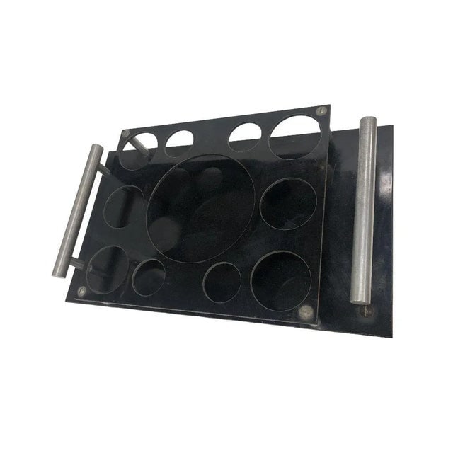 1930s Aluminum and Bakelite Drink Holder Tray by Aero-Art Los Angeles - 6
