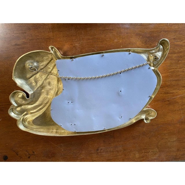 Restored Art Nouveau Figural Female Wall Mirror Signed Charles Emile Jonchery - 6