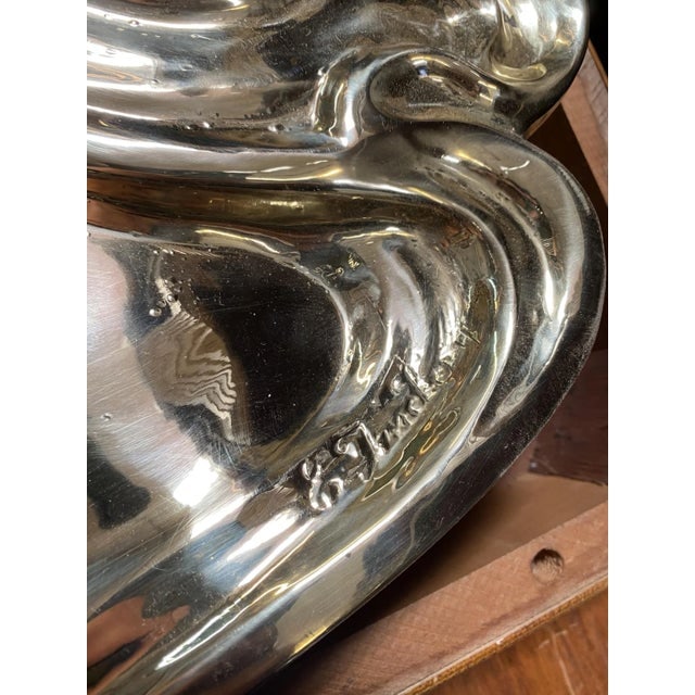Restored Art Nouveau Figural Female Wall Mirror Signed Charles Emile Jonchery - 7