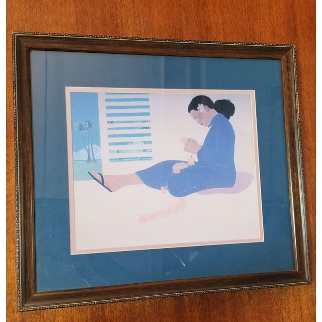 1980s "Women of Hawaii" Serigraph Art Prints by Pegge Hopper - Set of 4 - 6