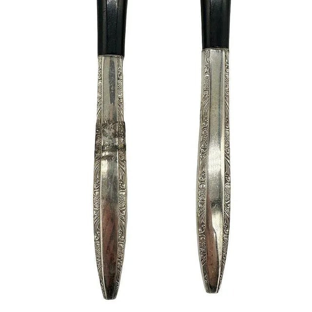1950s Modernist Sterling Salad Servers by Wallace Silver - 3