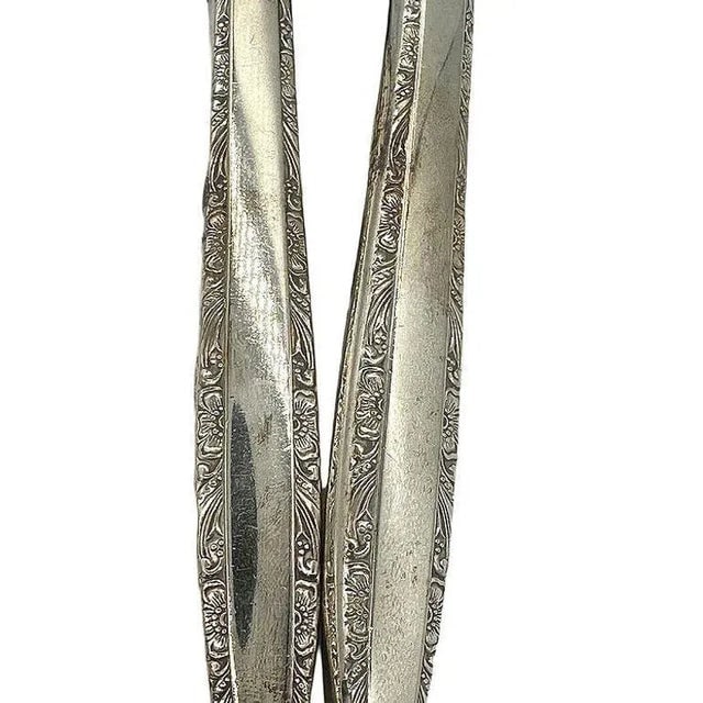 1950s Modernist Sterling Salad Servers by Wallace Silver - 4