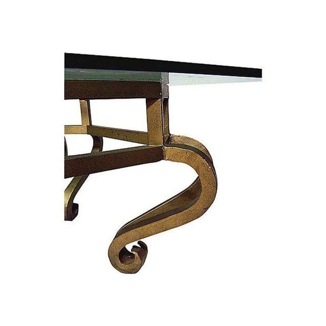 Hollywood Regency Gilt Metal Coffee Table - 3