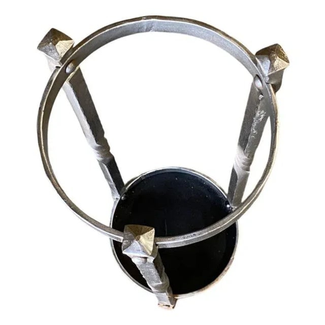 1930s Chromed Iron Art Deco Umbrella and Cane Holder Stand - 4