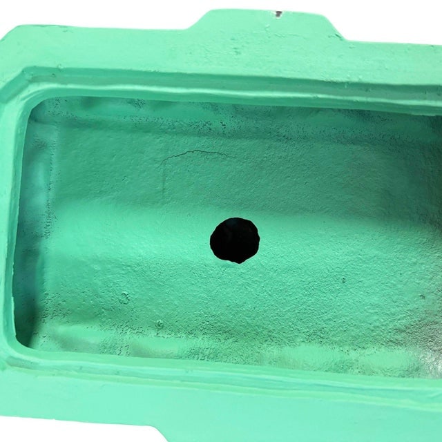 1920s Green Enamel Nuart Figure Female Ashtray With McCoy Ashtray - 6