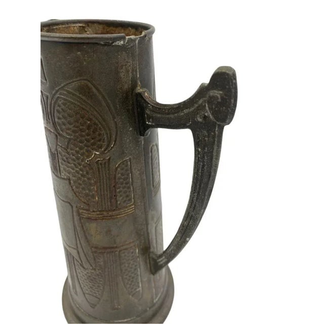 Late Victorian Austrian Bronze Art Nouveau Pitcher - 5