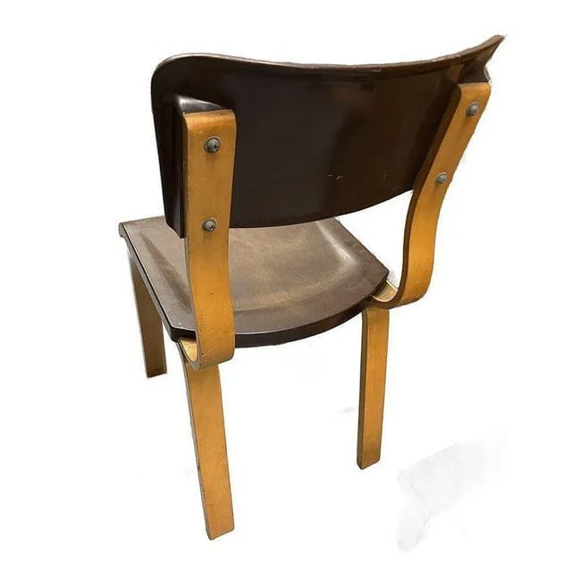 1930s Art Deco Thonet Bentwood Dining Chair With Bakelite Seat - 6