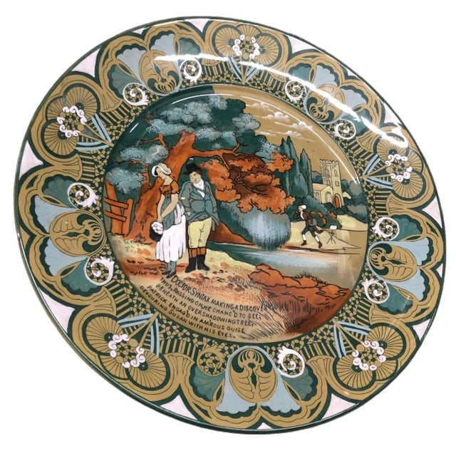 Early 1900s Pottery Buffalo Pottery Deldare "Dr Syntax" Plate - 10