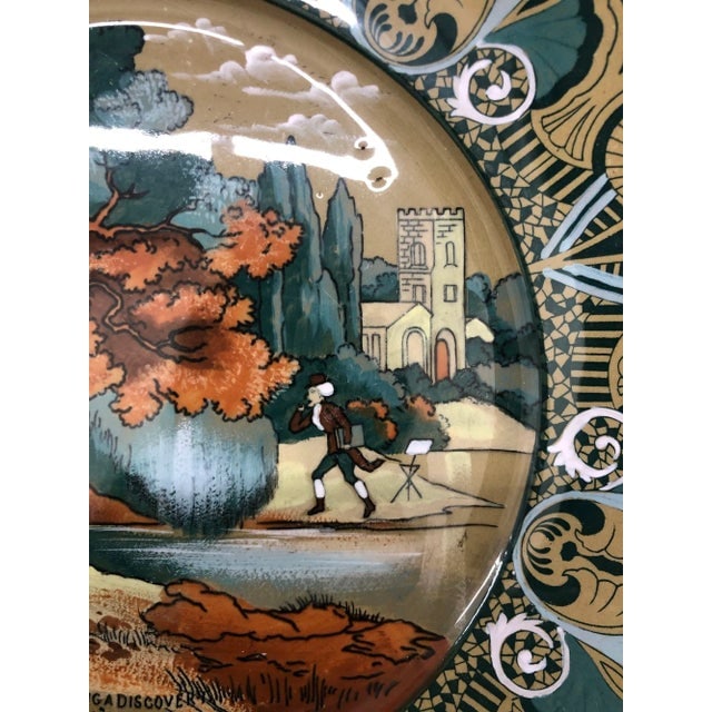 Early 1900s Pottery Buffalo Pottery Deldare "Dr Syntax" Plate - 3