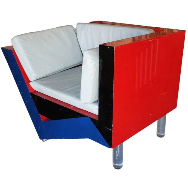 Charles Hollis Jones Post-Modern Memphis Inspired Lounge Chair (1 of 7)