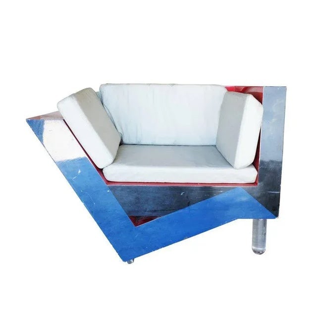 Charles Hollis Jones Post-Modern Memphis Inspired Lounge Chair - 2
