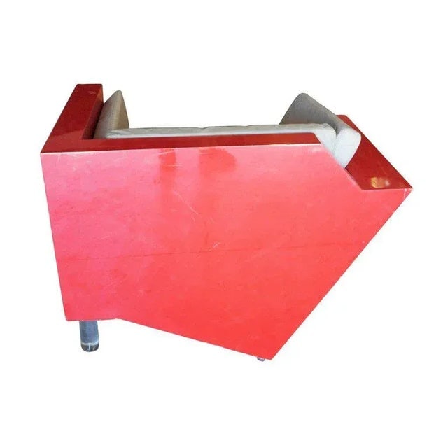 Charles Hollis Jones Post-Modern Memphis Inspired Lounge Chair - 5