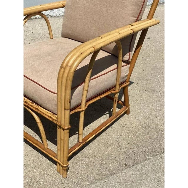 Restored "1949er" Rattan Lounge Chair & Sofa Livingroom Set- 6 Pieces - 4