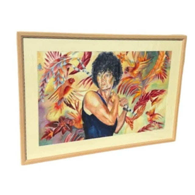 Original Watercolor on Paper Portrait Painting by Edee Joppich - 2