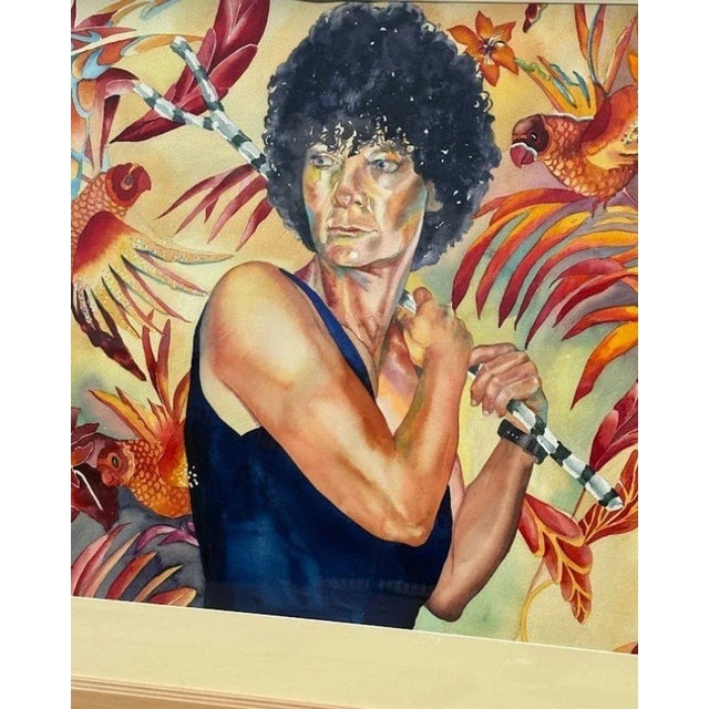Original Watercolor on Paper Portrait Painting by Edee Joppich - 4