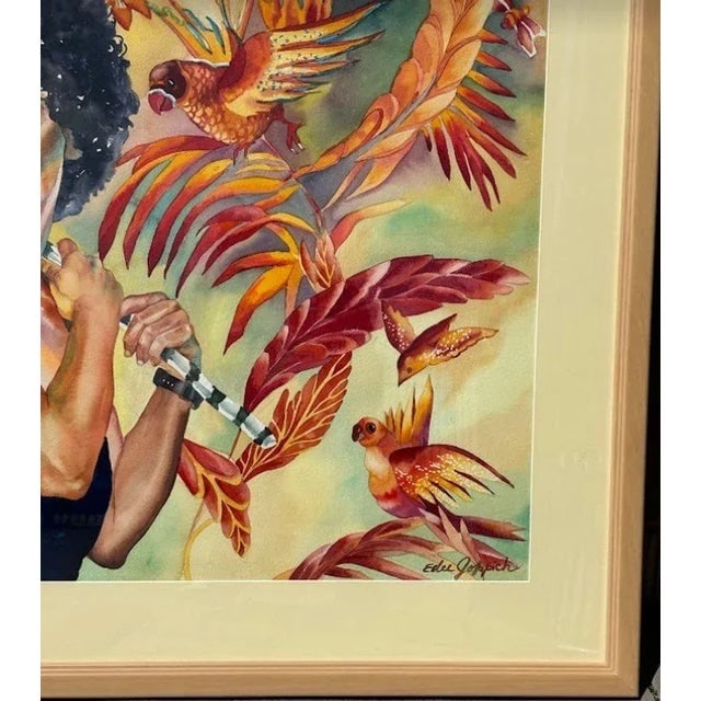 Original Watercolor on Paper Portrait Painting by Edee Joppich - 5