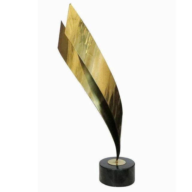 Post Modern Abstract Brass Table Sculpture by Curtis Jere, 1984 - 3