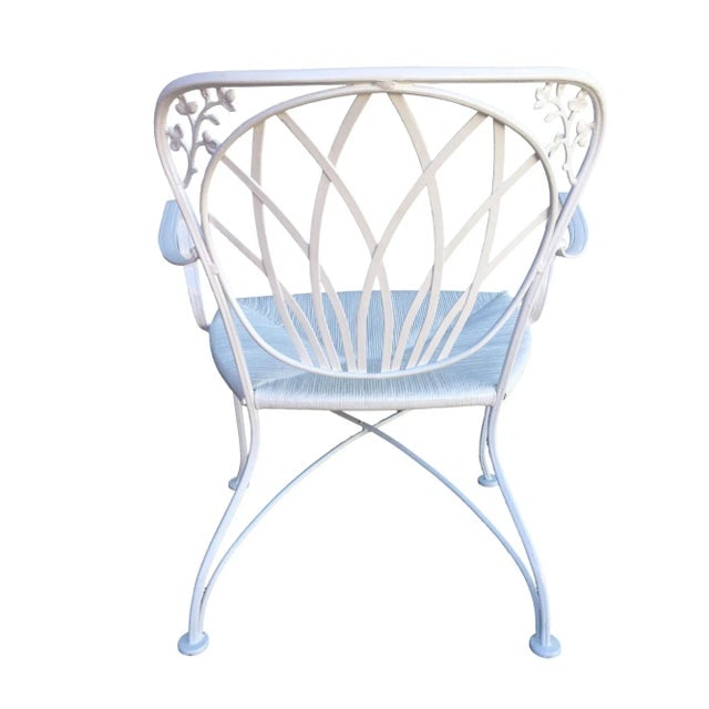 1950s Woodard Attributed Art Nouveau Iron Patio Outdoor Lounge Chairs - Set of 4 - 6