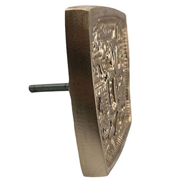 Paul Evans Style Mid Century Brutalist Bronze Cabinet Handle Pull - 4