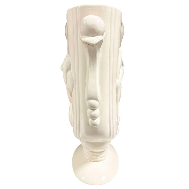 Art Deco Figure Bubble Girl #4600 White Vase by Pacific Pottery - 3