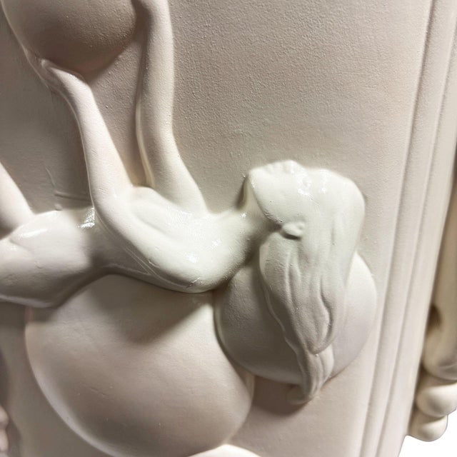 Art Deco Figure Bubble Girl #4600 White Vase by Pacific Pottery - 6