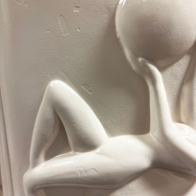 Art Deco Figure Bubble Girl #4600 White Vase by Pacific Pottery - 8