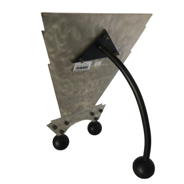 Custom Memphis Style Machined Metal Table Top Vanity Mirror - 4