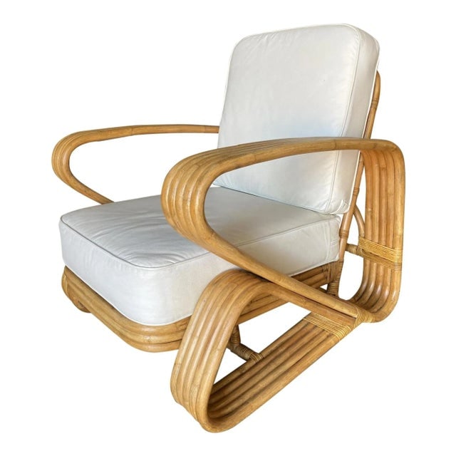 Restored 5-Strand 'Double Triangle' Lounge Chair W/ Floating Seat - 2