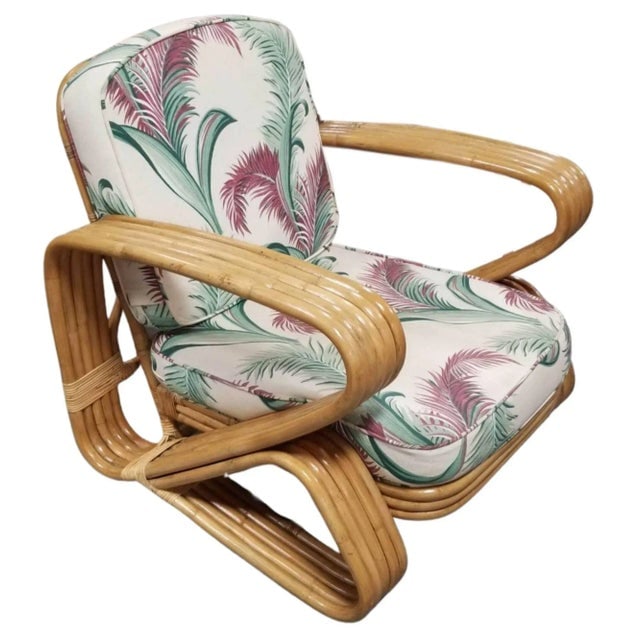 Restored 5-Strand 'Double Triangle' Lounge Chair W/ Floating Seat - 3