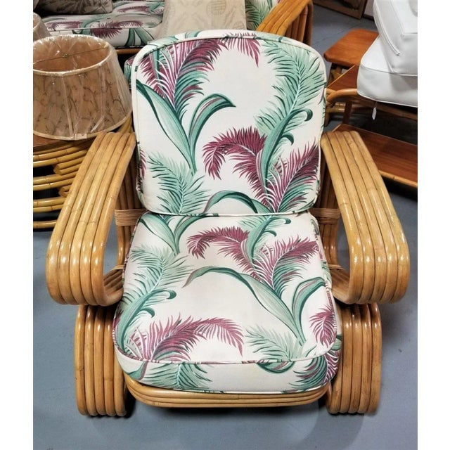 Restored 5-Strand 'Double Triangle' Lounge Chair W/ Floating Seat - 4