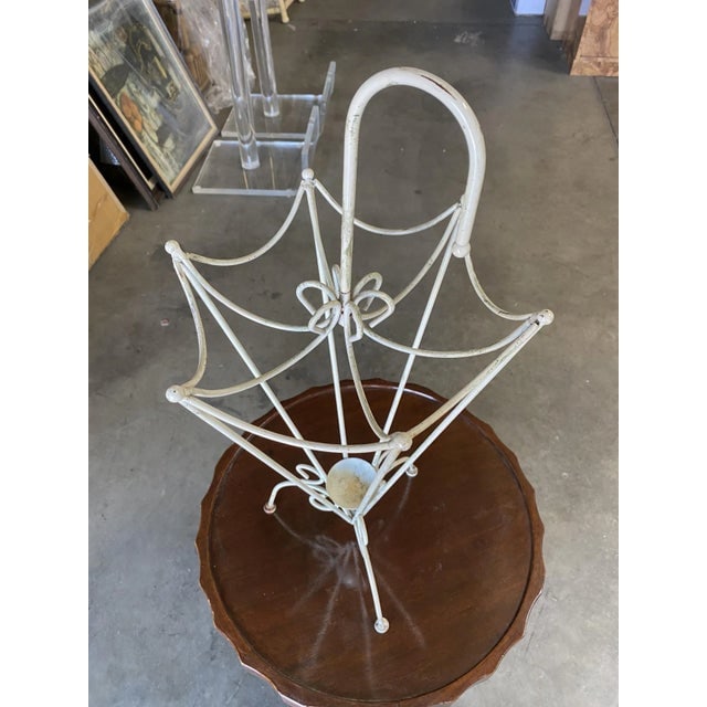 George Nelson Inspired Iron Wire Umbrella Stand - 7