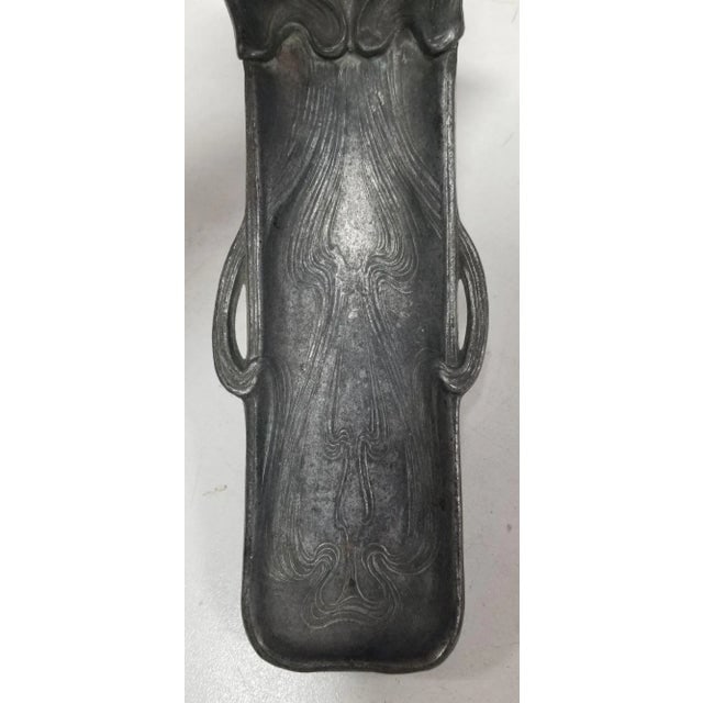 Early Century Art Nouveau Ink Well and Pen Holder - 8