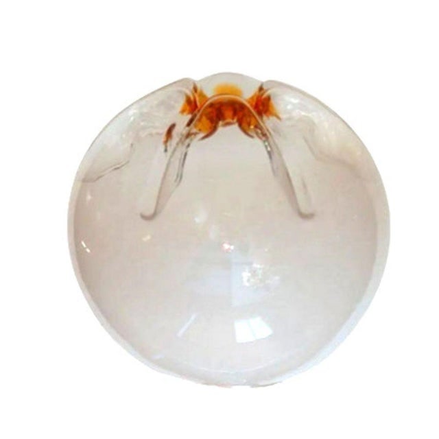 1960s Mid-Century Chrome & Murano Art Glass Space-Age Wall Sconce by a.v. Mazzega - 4