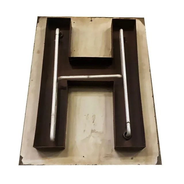 Large Vintage Neon Marquee Letter "H" From Pan American Auditorium - 7