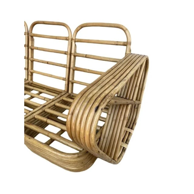 Restored Six-Strand Square Pretzel Sofa & Lounge Chair Livingroom Set - 8