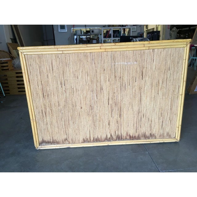 1940s Restored Stacked Rattan Sideboard with Mahogany Top - 9