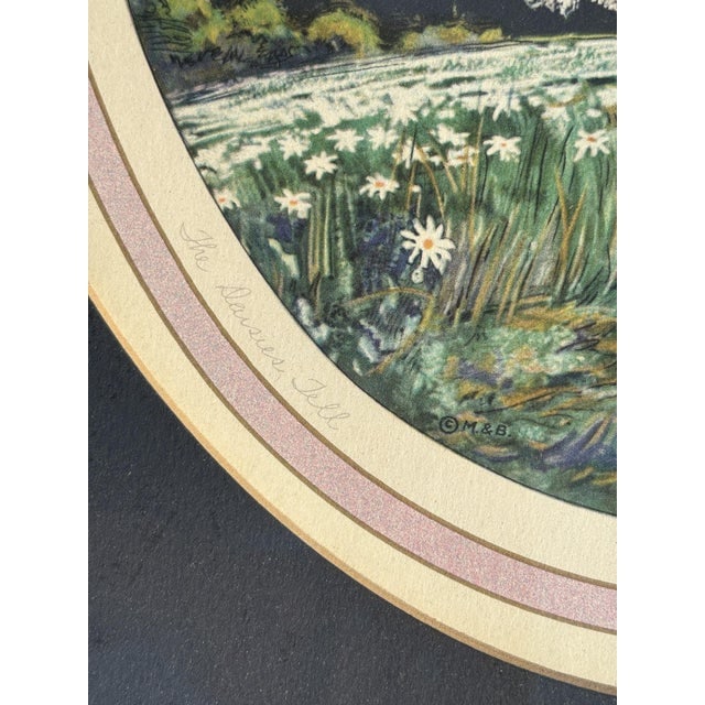 1920's Framed French Artwork "The Daisies Tell" by Marcel Le Boulte - 4
