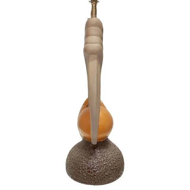 Mid-Century Sculptural Art Pottery Lamp Pair, Circa 1950s - 3