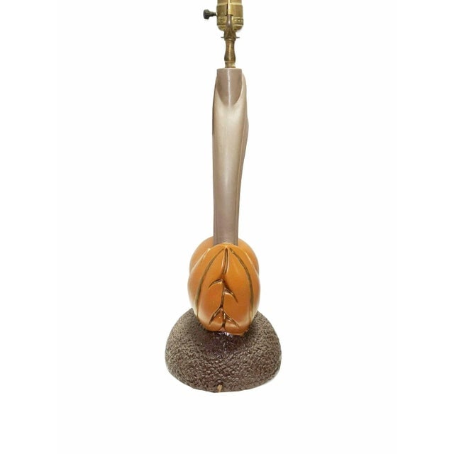 Mid-Century Sculptural Art Pottery Lamp Pair, Circa 1950s - 4