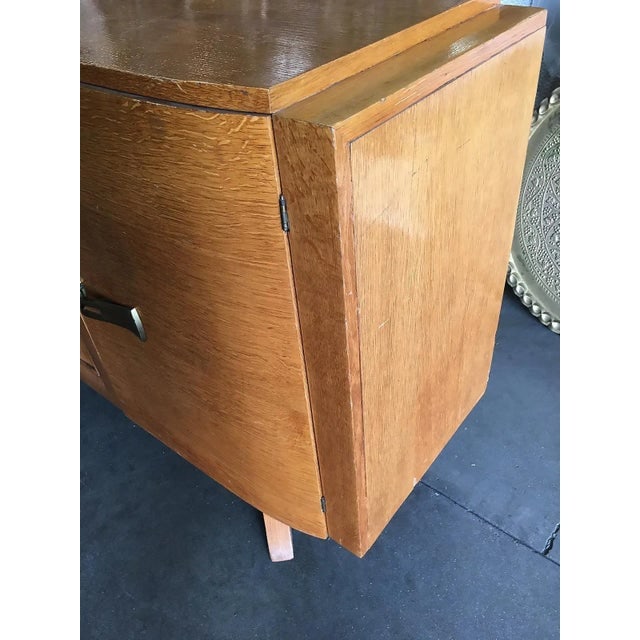 James Mont Style Sideboard W/ Carved Art Sculpture - 3