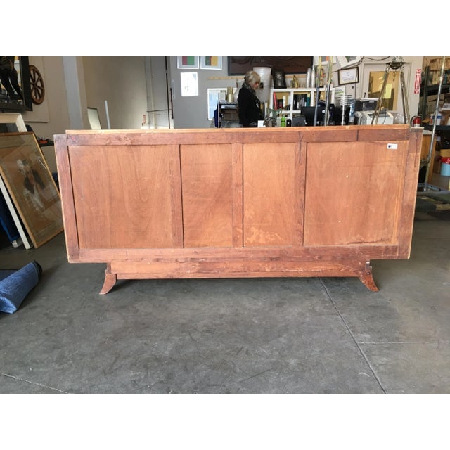 James Mont Style Sideboard W/ Carved Art Sculpture - 4